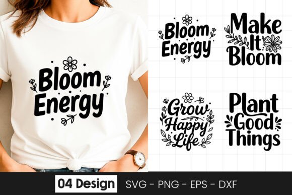 Bloom Energy Inspirational Floral SVG PN