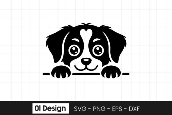 Cute Peeking Puppy Dog Head Clipart SVG: A Designer's Review