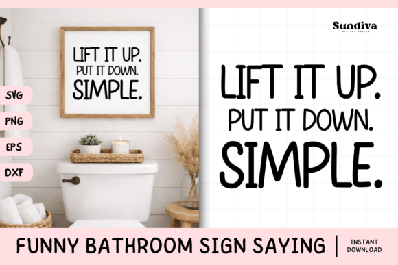Funny Bathroom Sign Saying SVG 22: A Designer's Take