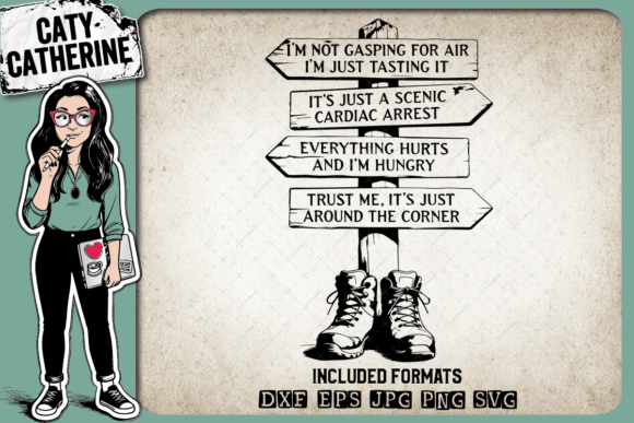 Funny Hiking Quote Fingerpost Wood Sign Review