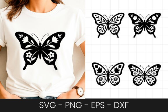 Review: Butterfly Outline Decorative Design SVG for Embroidery