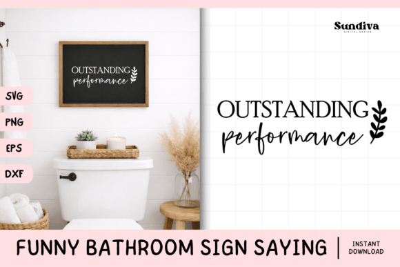 Review: Funny Bathroom Sign Saying SVG 19 for Embroidery