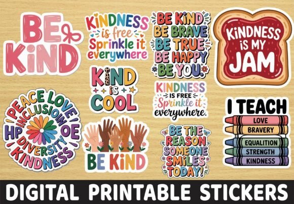 Review: Kindness Matters Positive Quote Stickers for Embroidery
