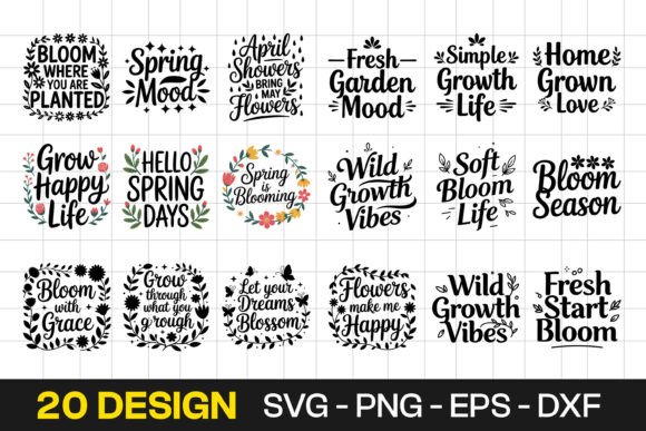 Review: Spring Floral Quotes Typography for Embroidery