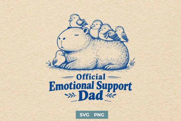 Reviewing the Official Emotional Support Dad Funny SVG