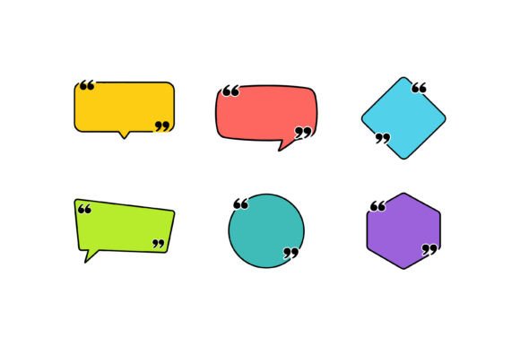 Speech Bubble Quote Shape Set: A Designer's Review