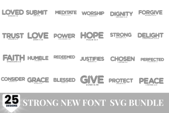 Strong New Font SVG Bundle Review