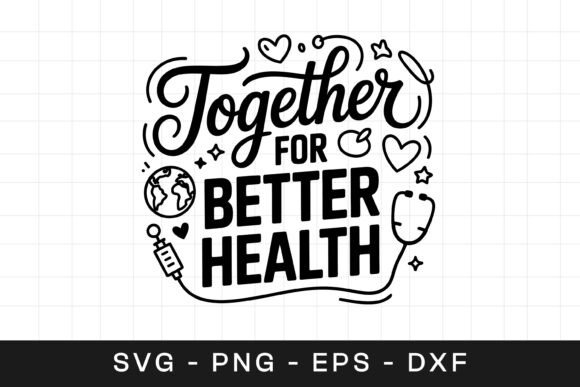 Together for Better Health Awareness SVG
